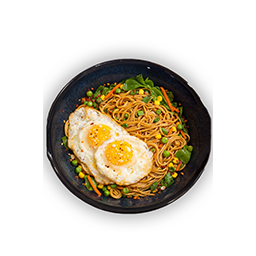 Noodles with Fried Eggs